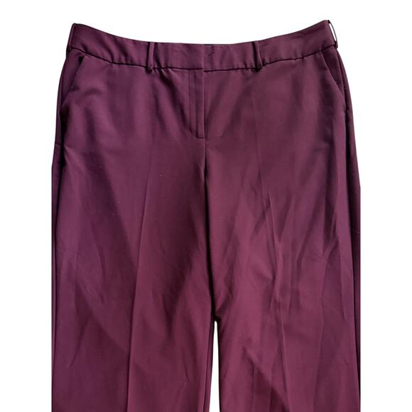 Lane Bryant sz 24 Mulberry Purple Career Office Work Pants Flowy Wide Waist Band - Picture 4 of 4